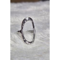 Bague texturé acier inoxydable