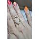 Bague feuille acier inoxydable