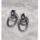 Boucle d'oreille anneaux acier inoxydable