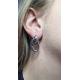 Boucle d'oreille anneaux acier inoxydable