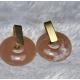 Boucle d'oreille rose acier inoxydable