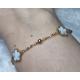 Bracelet coquillage doré acier inoxydable