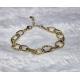 Bracelet maille doré acier inoxydable