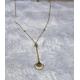 Long collier coquillage acier inoxydable