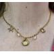 Long collier coquillage acier inoxydable