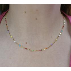 Collier coloré acier inoxydable
