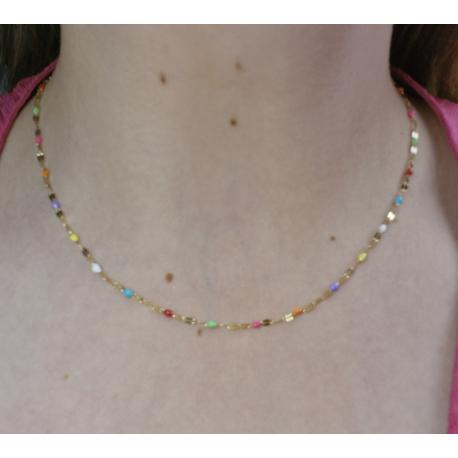 Collier coloré acier inoxydable Collier coloré acier inoxydable