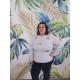 Pull gris palmiers