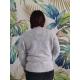 Pull gris coeur