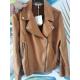 Veste en suedine camel