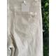 Jeans large beige femme