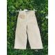 Jeans large beige fille