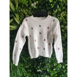 Pull cerise fille