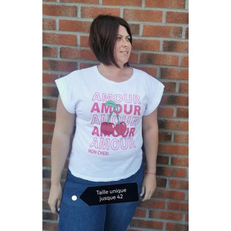 T-shirt amour femme