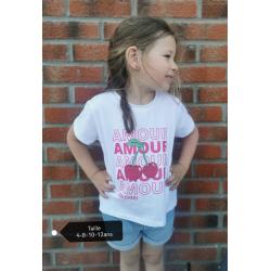 T-shirt amour fille