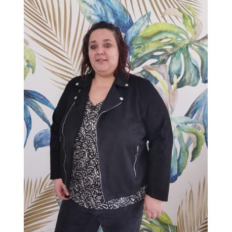 Veste suedine grande taille