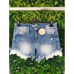 Short en jeans