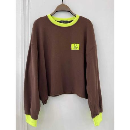 Pull sweat chocolat