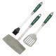 Coffret 3 Ustensiles Big Green Egg – Spatules inox & Brosse silicone