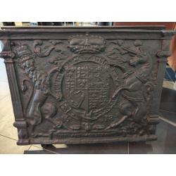 Plaque en fonte "Dieu et mon droit"