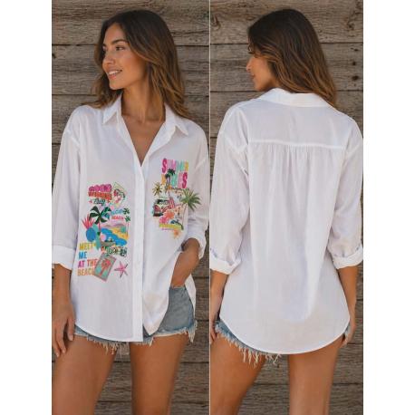 Chemise "summer vibes"