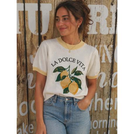 pull été citron