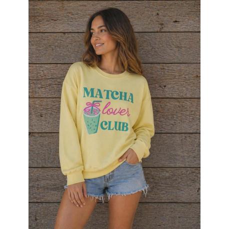 sweat "matcha" jaune