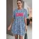 robe "iconic" bleue
