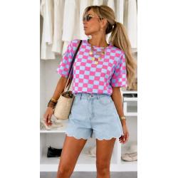 tee shirt damier