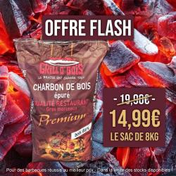 Charbon de bois barbecue Grill O’Bois – Offre 2 sacs promo