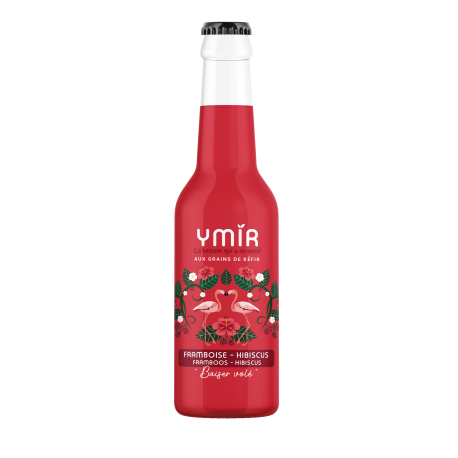 Kéfir de fruits Framboise Hibiscus - Pack 12x33cl