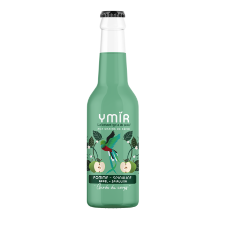 Kéfir de fruits Pomme Spiruline - Pack 12x33cl