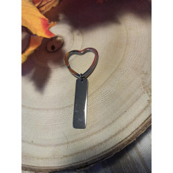 Porte clé en forme de coeur