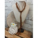 collier cuir et métal