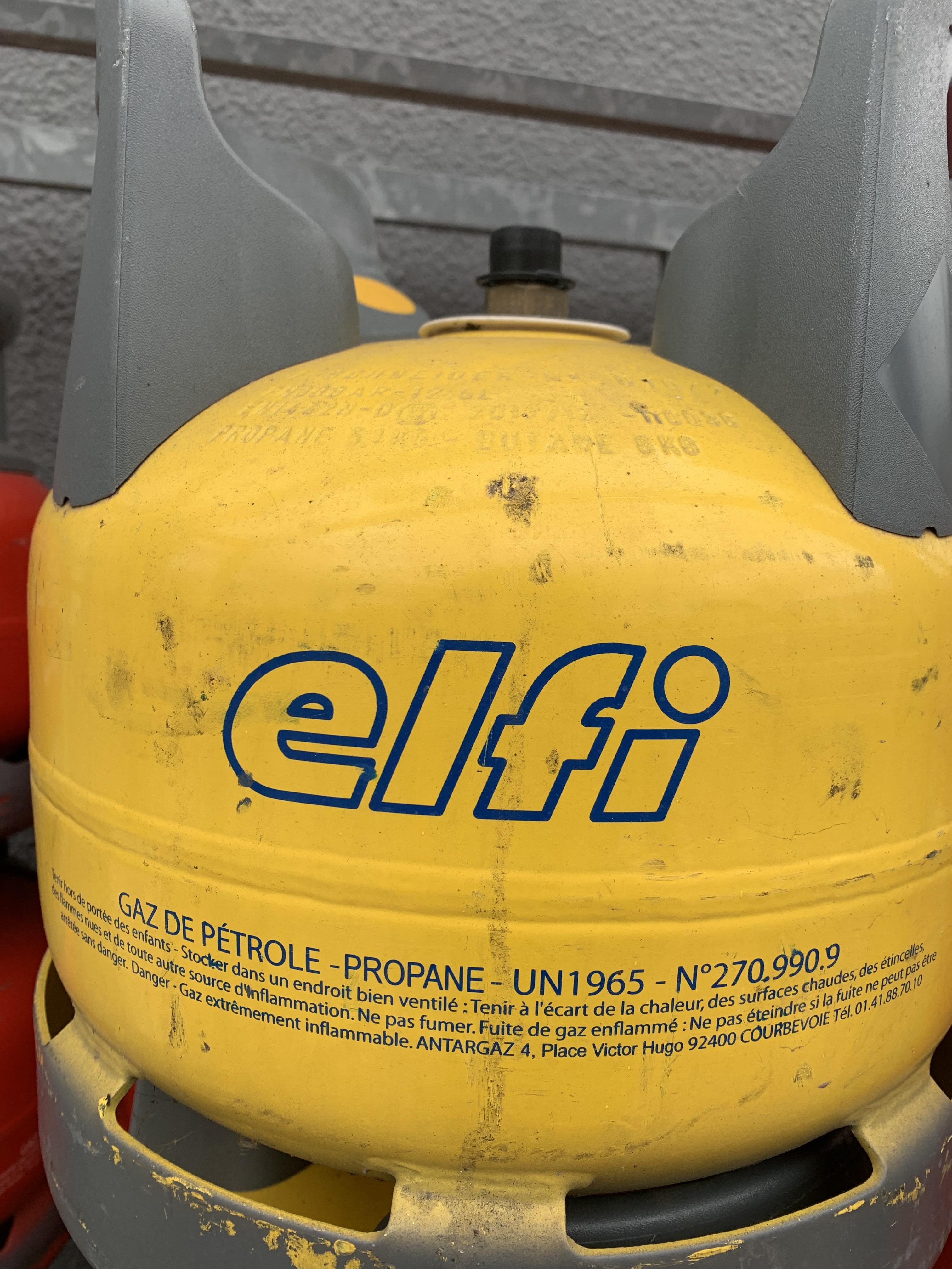 Bouteille De Gaz Propane Elfi 5 Kg